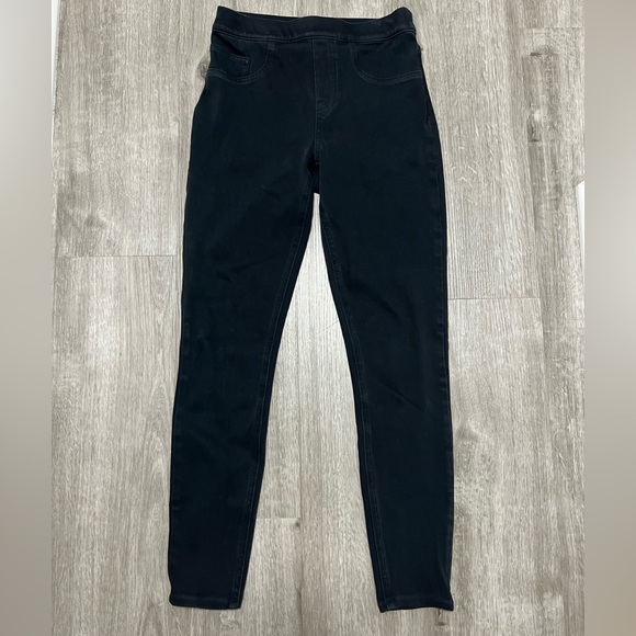 Spanx Pull-On Black Denim Jeggings size S (27) - Picture 1 of 6